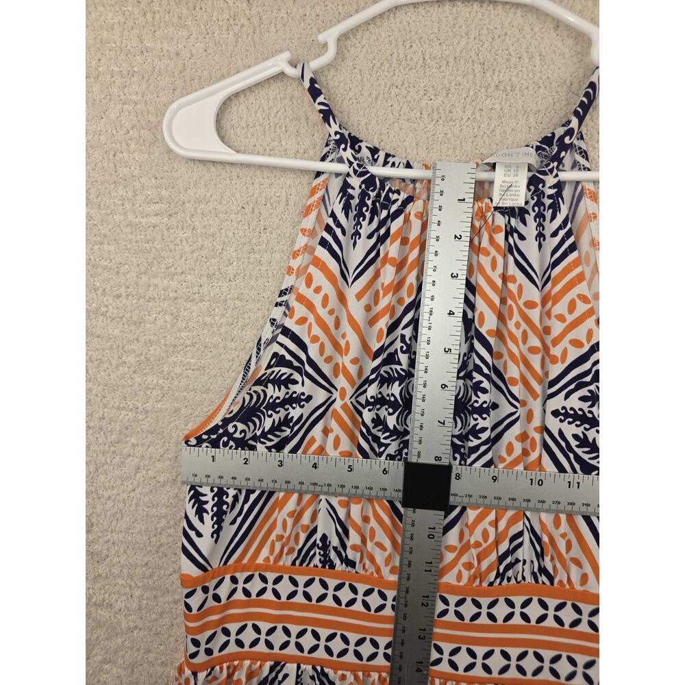 London Times Women's Sleeveless Printed Maxi Dress Size 8 - Picture 7 of 9